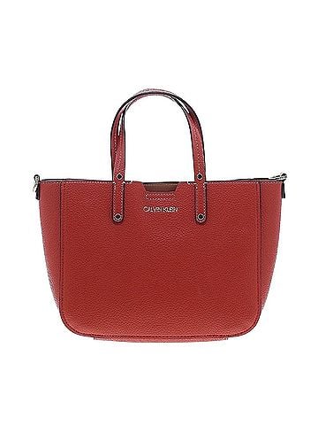 Calvin Klein Leather Tote (view 1)