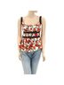 Maeve Floral Red Tank Top Size M - photo 1