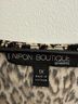 NIPON BOUTIQUE Leopard Print Brown Ivory Tank Top Size 1X - photo 3