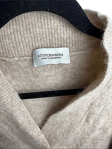 Scotch & Soda Cozy Beige Button Cardigan Sweater Wool Cardigan (view 2)