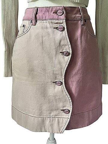 Ganni Two-Tone Organic Casual Dress (view 1)