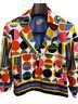 Patrick Christopher Selections 97% Cotton 3% Spandex 100% Polyester Print Multi Color Jacket Size L - photo 1