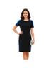 Sandro Solid Black Blue Cocktail Dress Size 2 - photo 1