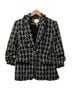 Cinq à Sept Checkered-gingham Black White Blazer Size 10 - photo 1