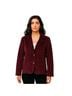 L.L.Bean 97% Cotton 3% Spandex 100% Nylon Burgundy Blazer Size 18 - photo 1