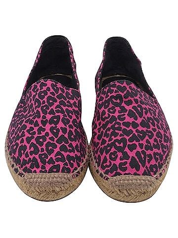 Saint Laurent Saint Laurent Animal Print Signature Espadrilles in Pink Canvas (view 2)