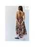 Free People 100% Polyester Floral Black Casual Dress Size S - photo 15