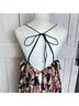 Free People 100% Polyester Floral Black Casual Dress Size S - photo 5