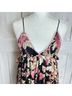 Free People 100% Polyester Floral Black Casual Dress Size S - photo 6