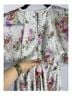 ASOS 100% Polyester Floral White Pink Purple Green Casual Dress Size 8 - photo 5