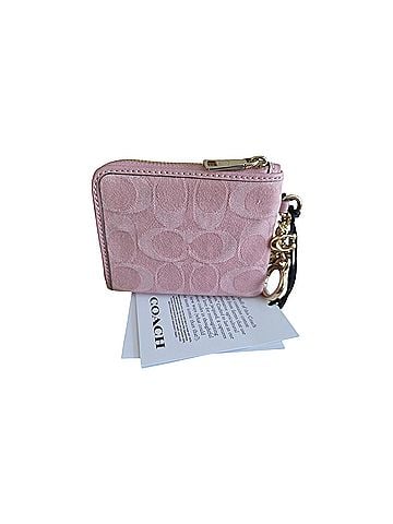 Coach Pink Signature Denim Wallet (view 2)