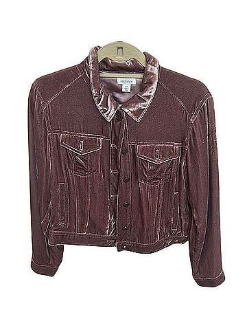 Sundance Purple Cropped Velvet Jacket Jacket (view 1)