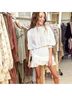 LoveShackFancy 100% Cotton White Cocktail Dress Size M - photo 5