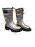 Calvin Klein Silver Black Rain Boots Size 6 - photo 1