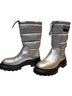 Calvin Klein Silver Black Rain Boots Size 6 - photo 6