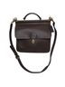 Coach 100% Leather Solid Brown Leather Shoulder Bag One size - photo 1