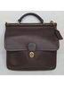 Coach 100% Leather Solid Brown Leather Shoulder Bag One size - photo 3