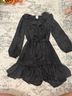 Joie 100% Polyester Floral Black Casual Dress Size S - photo 4