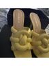 Coach Yellow Heels Size 9 - photo 3
