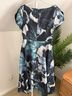 Kay Unger Floral Teal Multi Color Cocktail Dress Size 8 - photo 6