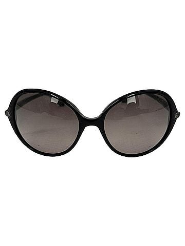 Céline Celine Round Sunglasses in Black Acetate (view 1)