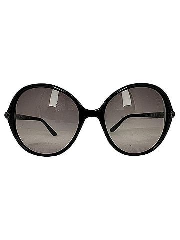 Céline Celine Round Sunglasses in Black Acetate (view 2)