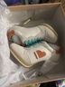 Candie's 100% Leather White Orange Teal Heels Size 7 - photo 4