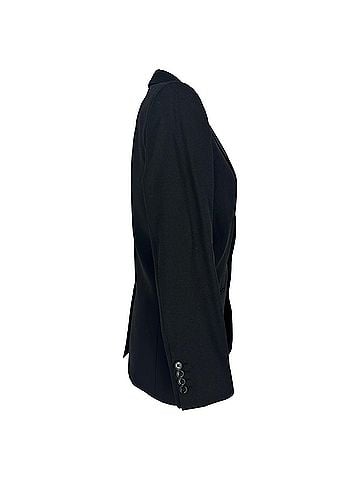 Céline Celine Single-Breasted Classic Blazer in Black Wool (view 2)