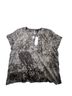 Eileen Fisher 100% Silk Print Multi Color Short Sleeve Blouse Size XL - photo 2