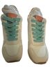 Candie's 100% Leather White Orange Teal Heels Size 7 - photo 1