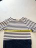 Vineyard Vines Stripes Blue White 3/4 Sleeve Blouse Size L - photo 7