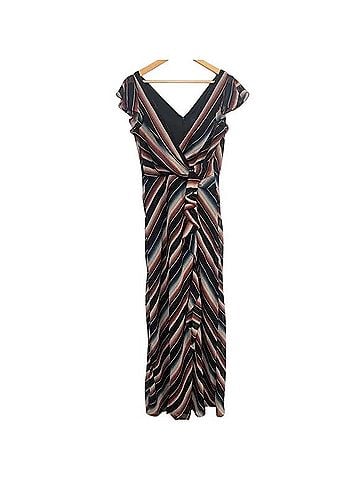 Lauren by Ralph Lauren Blanket Stripe Georgette Gown Cocktail Dress (view 1)