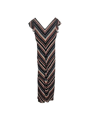 Lauren by Ralph Lauren Blanket Stripe Georgette Gown Cocktail Dress (view 2)