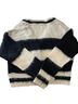 Steve Madden Stripes Black White Cardigan Size M - photo 2
