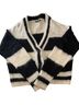 Steve Madden Stripes Black White Cardigan Size M - photo 1