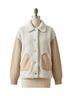 NeeSee's Dresses Color Block Tan Ivory Brown Jacket Size S - photo 4