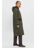 Barbour 100% Polyester Solid Green Coat Size 12 - photo 5