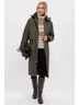 Barbour 100% Polyester Solid Green Coat Size 12 - photo 4