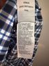 Hollister 100% Cotton Checkered-gingham Blue White Button-Down Shirt Size XL - photo 8