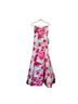 B. Smart 100% Polyester Floral Pink White Cocktail Dress Size 9 - photo 2