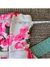 B. Smart 100% Polyester Floral Pink White Cocktail Dress Size 9 - photo 7