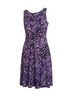 Diane von Furstenberg 100% Polyester Leopard Print Purple Black Active Dress Size M - photo 13