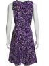Diane von Furstenberg 100% Polyester Leopard Print Purple Black Active Dress Size M - photo 7