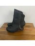 John Fluevog 100% Leather Black Silver Wedges Size 11 - photo 9