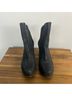 John Fluevog 100% Leather Black Silver Wedges Size 11 - photo 5