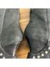 John Fluevog 100% Leather Black Silver Wedges Size 11 - photo 8