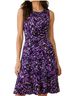 Diane von Furstenberg 100% Polyester Leopard Print Purple Black Active Dress Size M - photo 1