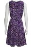 Diane von Furstenberg 100% Polyester Leopard Print Purple Black Active Dress Size M - photo 2