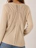 White + Warren 100% Cotton Solid Tan Casual Sweaters Size M - photo 5