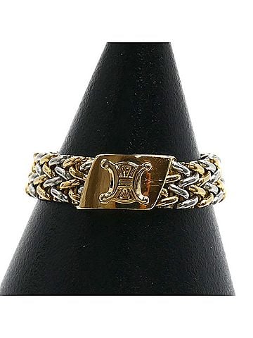Céline CELINE Triomphe Ring in 18K Yellow Gold (KYG) and White (18KWG), 5.5g, for Women (view 1)